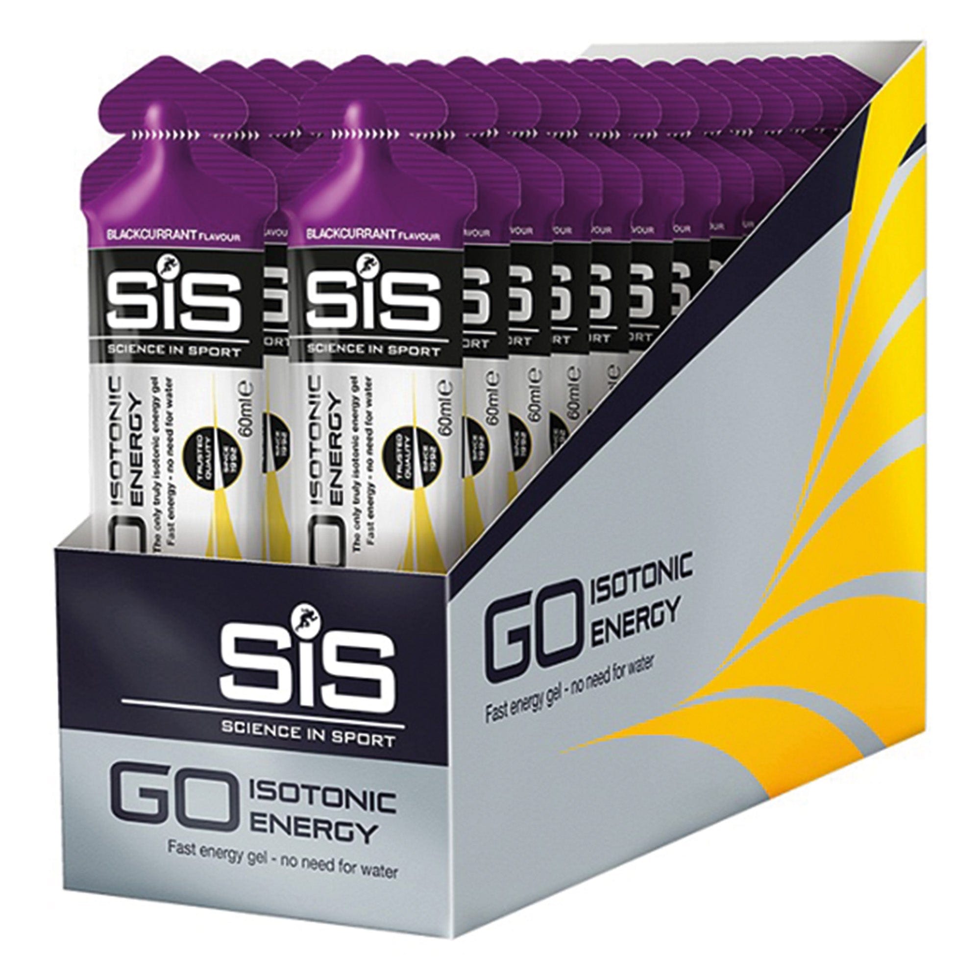 SiS Energygel Go Isotonic - Energie gel - Isotone Sportgel - Zwarte bes - 360 Gram (30 Gels)