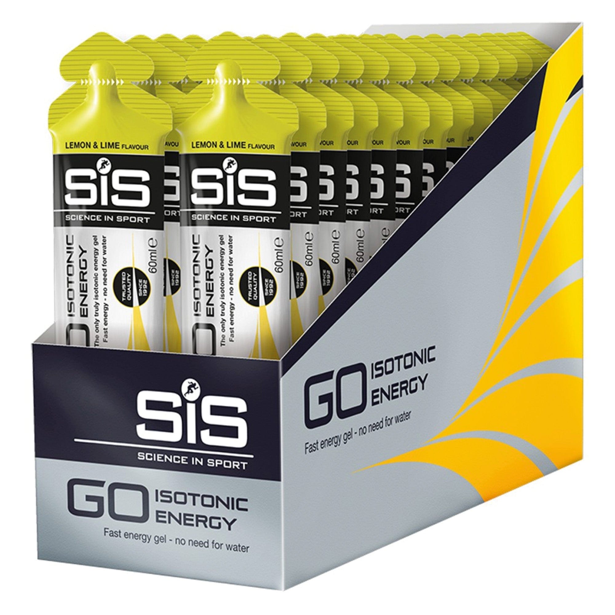 SiS Energygel Go Isotonic - Energie gel - Isotone Sportgel - Lemon & Lime - 360 Gram (30 Gels)