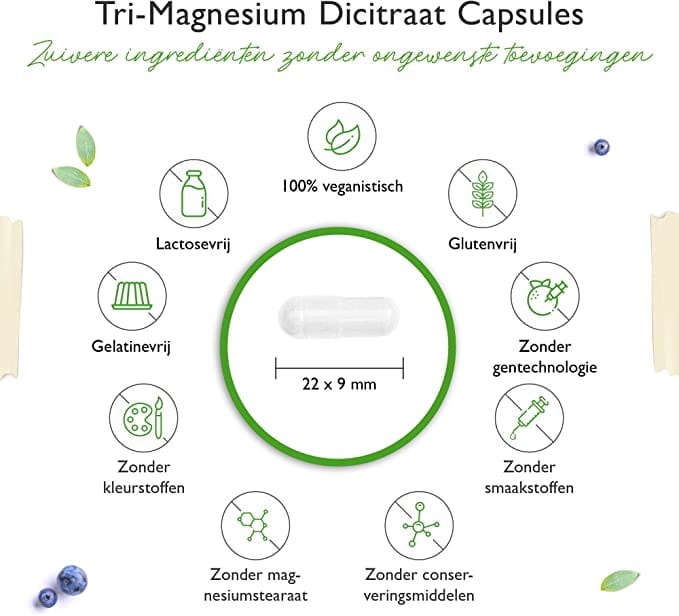 Vegan magnesium capsules