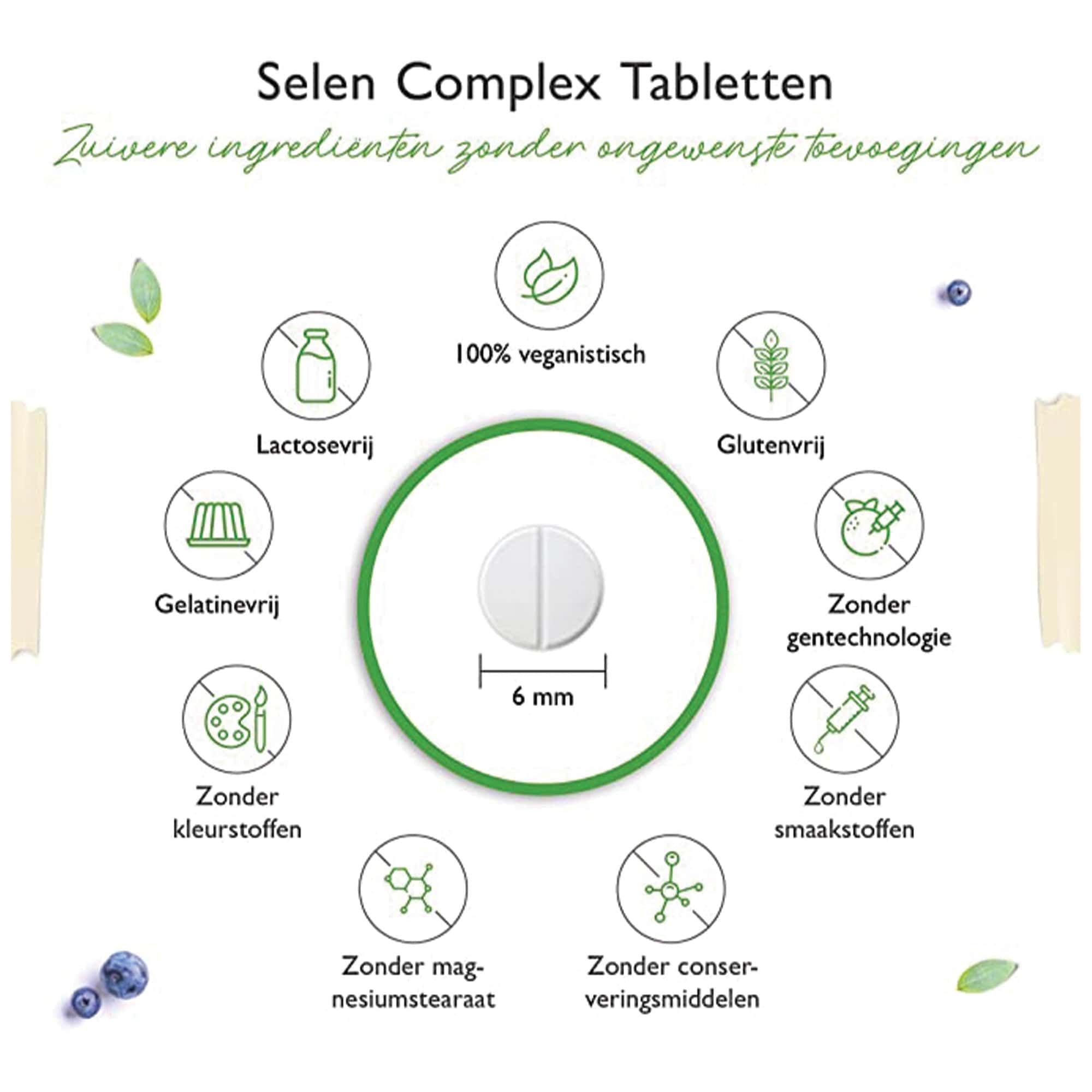 Vit4ever Selenium 3-voudig complex | 365 tabletten met elk 200 µg | Premium: natriumseleniet, L-selenomethionine, seleniumgist | Veganistisch | Hoog gedoseerd