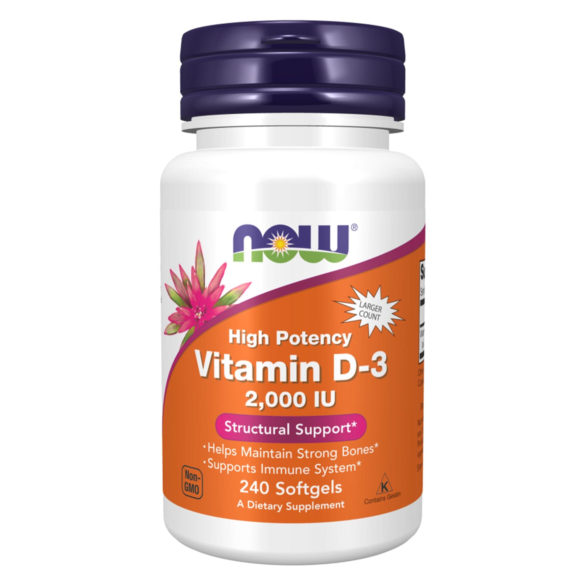 Now Foods vitamine D3 2000 iu