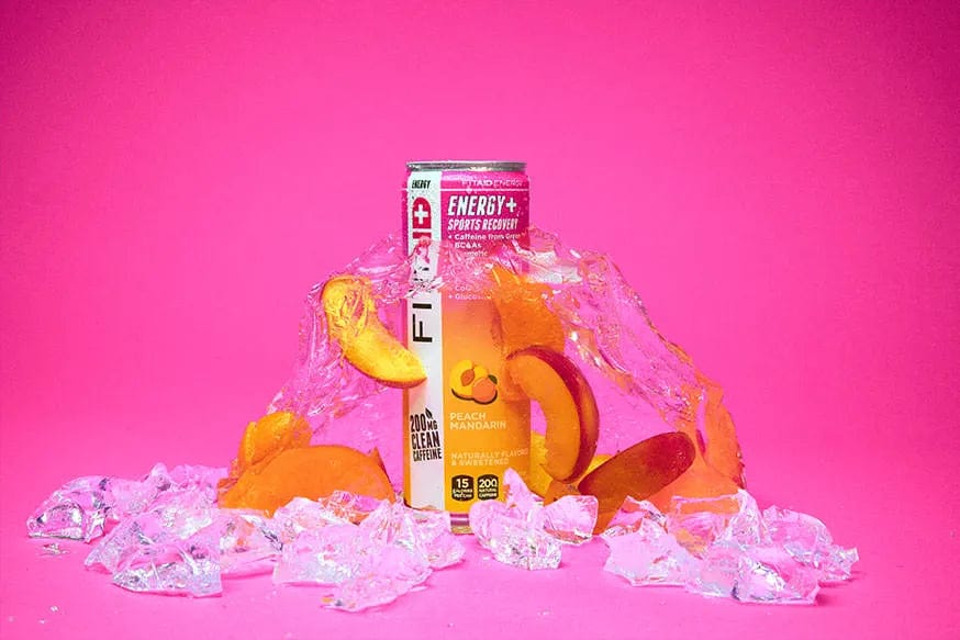 FITAID Energy + Peach Mandarin 335 ml | 24 Blikken | LIFEAID